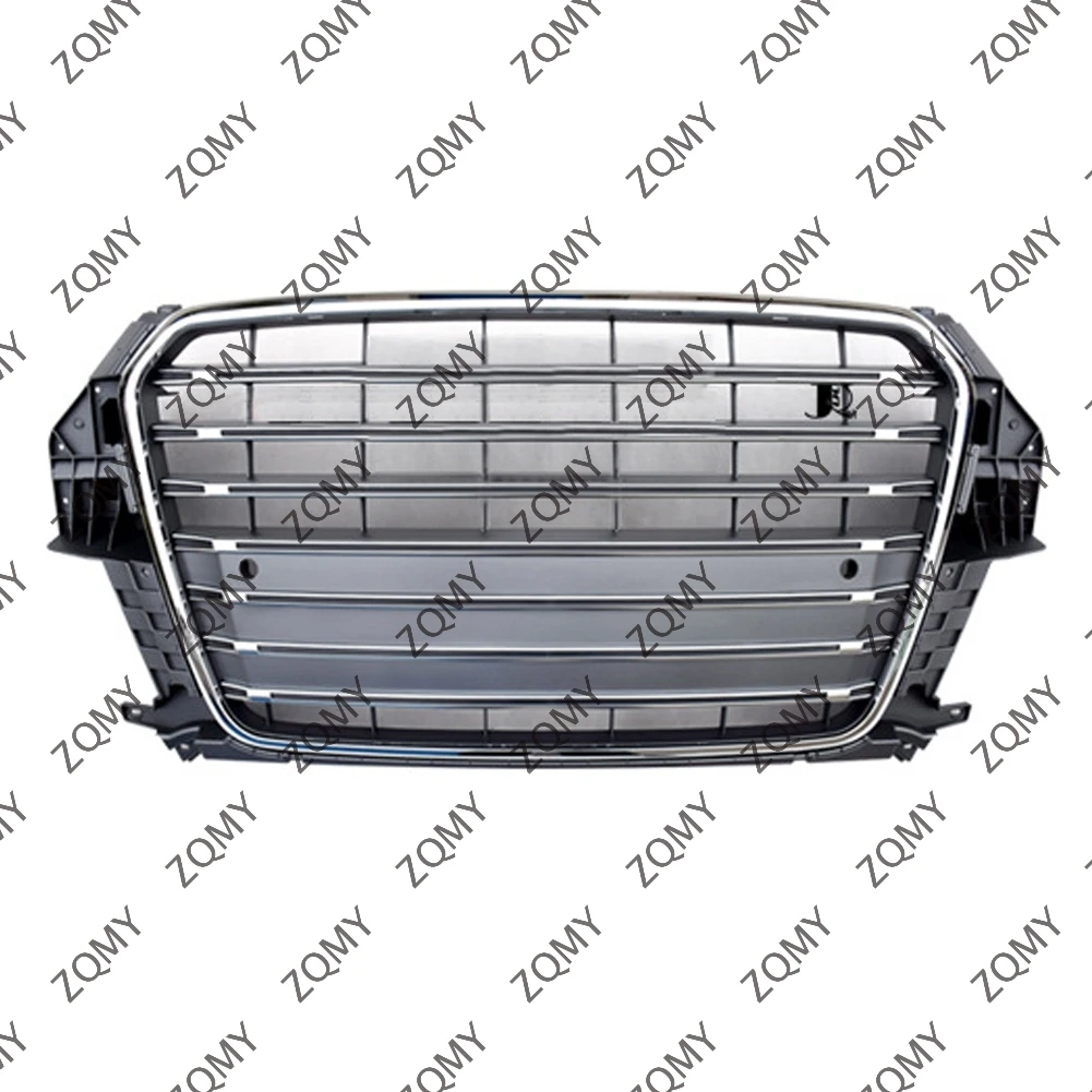 

With/Logo For Audi Q3/Q3L 2013 2014 2015 Car Front Bumper Grille Centre Panel Styling Upper Grill (Modify SQ3 style)