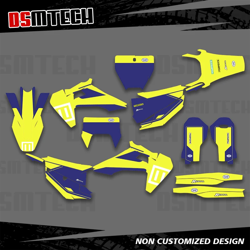 DSMTECH For HUSQVARNA 125 250 300 350 450 501 TE FE 2020 2021-22 TC FC FS 2019 2020-21 Graphics Decals Stickers Background 003
