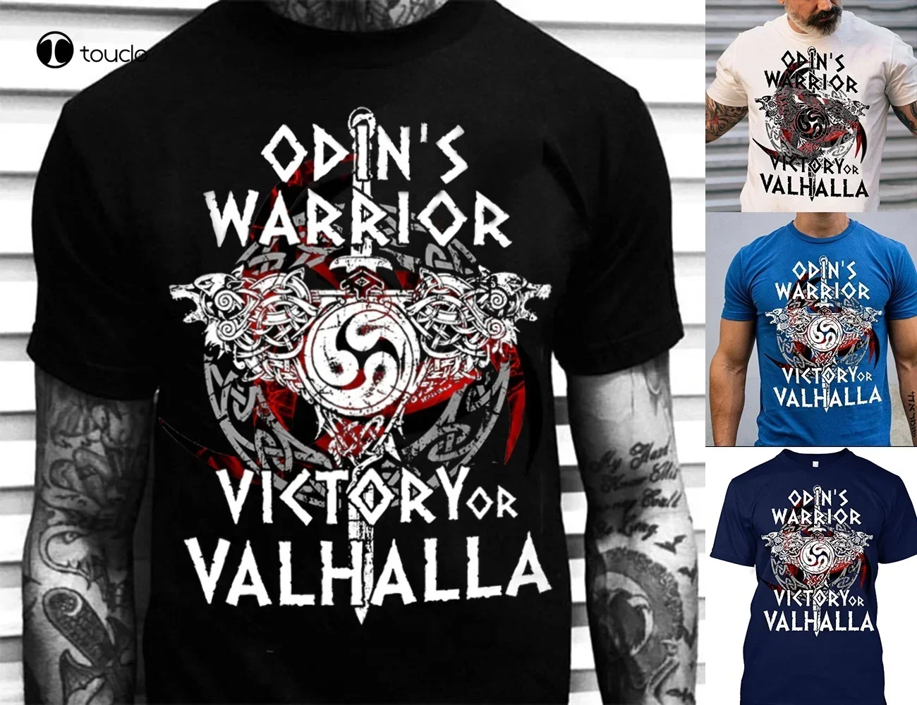 Odin'S Warrior Victory Or Valhalla T-Shirt T Shirt Tee