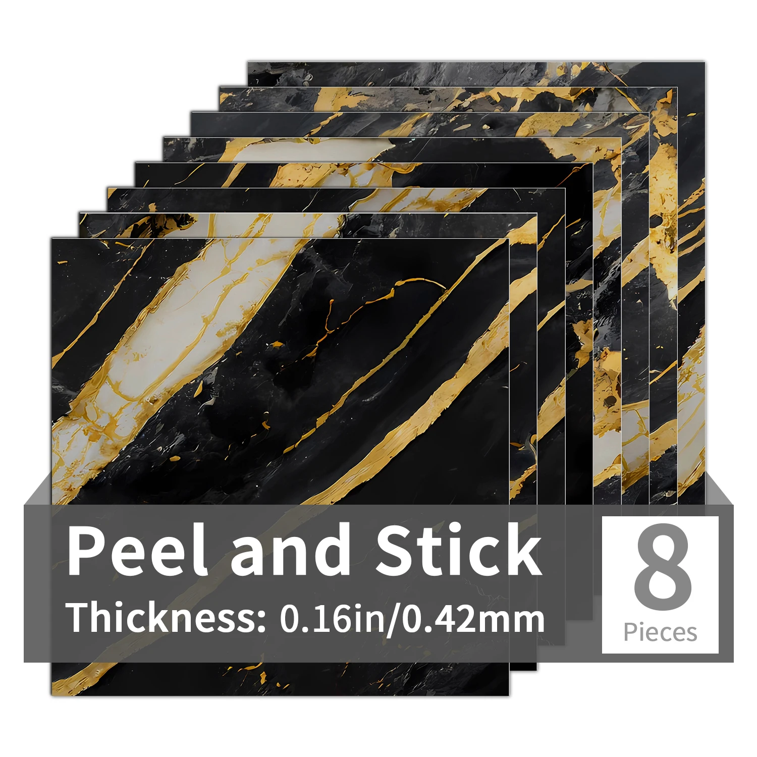 

Self-Adhesive PVC Wall Stickers Marble Pattern Waterproof Scratch-Resistant for Kitchen Bathroom 15x15/20x20/30x30cm