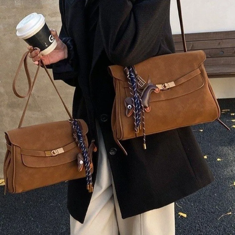 

Exquisite Buckled Diaper Bag Women's Bag Crossbody Brunch Gathering Large Capacity Exquisite Versatile Sophisticated Stylish