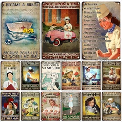 Artisian Medical Metal Sign Nurse Veterinaian Tin Plaque Clinic Hospital Midwife Decorative Poster Wall Decor Garage Bar Pub