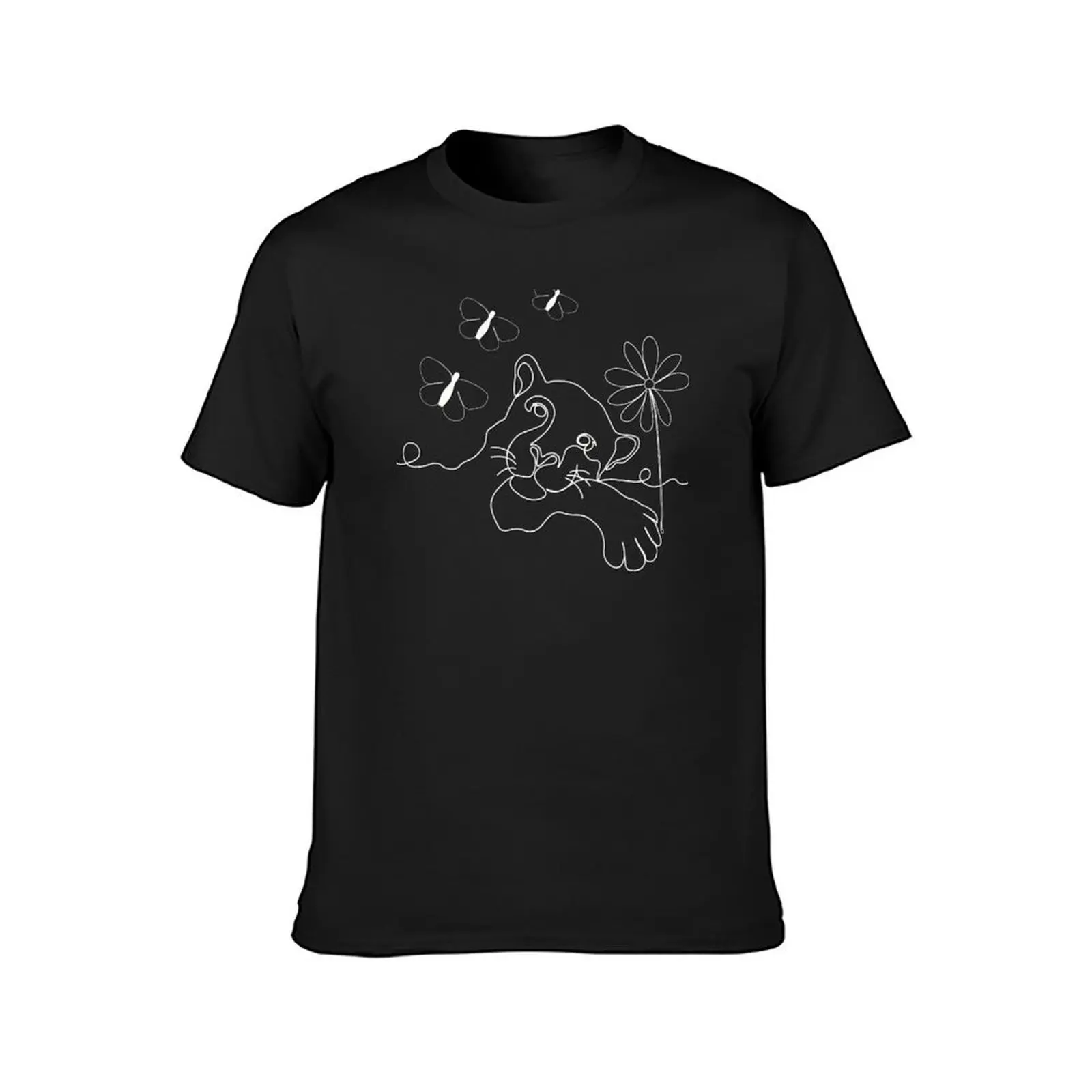 T-shirt graphique tigre avec fleurs pour hommes, vêtements d'été, sweat-shirt anime