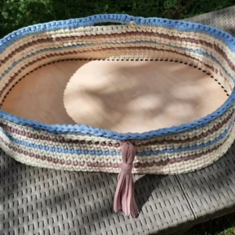 Moses Basket Wood B… - image