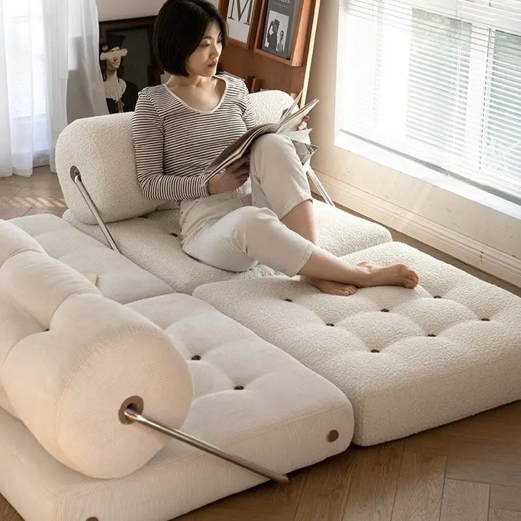 

Современный складной деревянный диван-кровать с тканевой обивкой, двусторонний, с 3-ступенчатой регулировкой, для небольших квартир и балконов, многофункциональный.