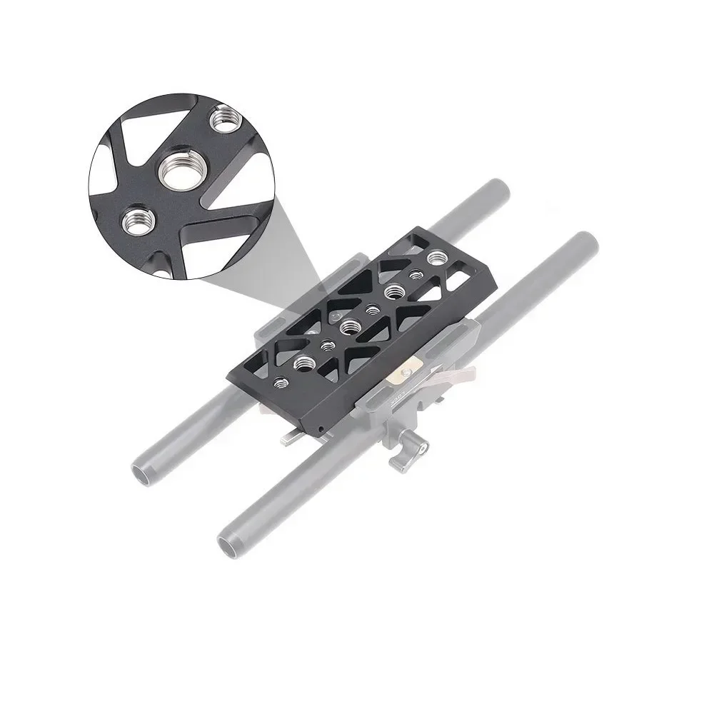 

5/8/10 Inch Dovetail Plate With 3/8 1/4 Screw Hole For Tilta Standard Lightweight Bottom Plate Camera Tripod Mounting Plat