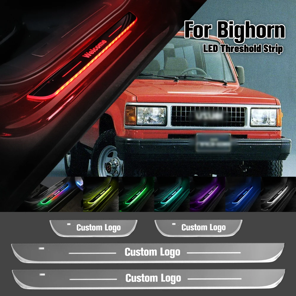 

For Isuzu Bighorn 1991-2006 Car Door Sill Light Customized Logo LED 2003 2004 2005 Welcome Threshold Pedal Lamp Accessories