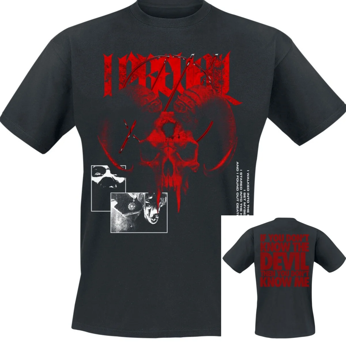 Devil  I Prevail T-Shirt Men Women Vintage Metal Rock Band Graphic Tee 100% Cotton Summer Streetwear Top