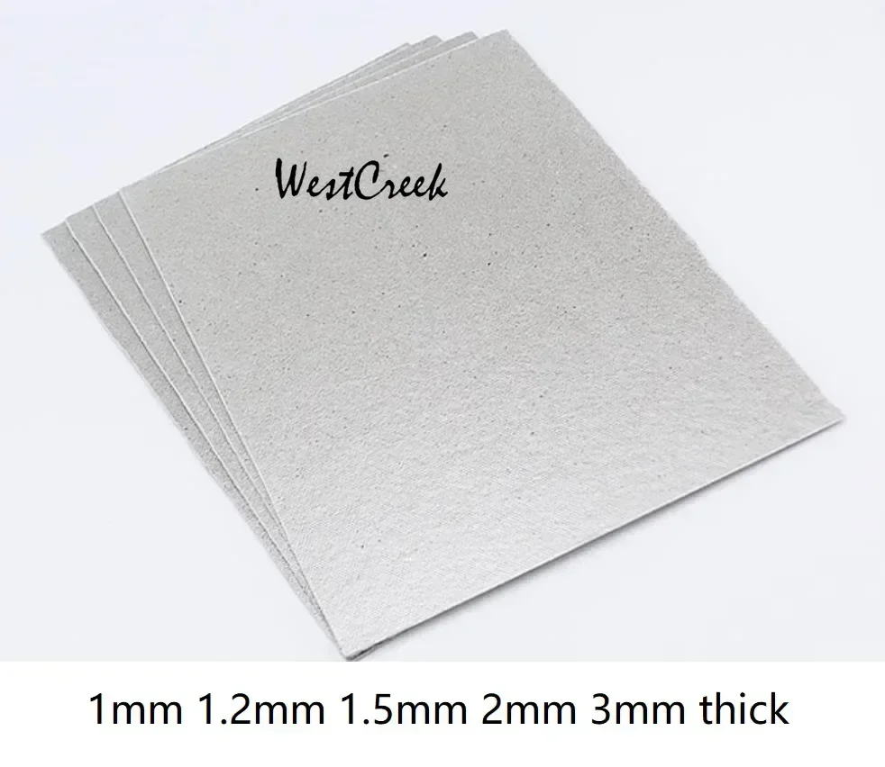 WESTCREEK 1.5mm 2mm 3mm Level 1 Hard white micanite plate High temperature insulation Mica Sheet mica plate Muscovite panel