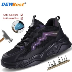 Four seasons models for men and women anti-smash anti-puncture steel head safety shoes insulated protective shoes soft sole