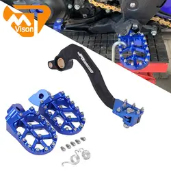 Motorcycle CNC Brake Shifter Lever Footpegs Pedals For Yamaha YZ125 YZ250 YZ125X YZ250X YZ125G YZ250G YZ 125 250 2005-2020