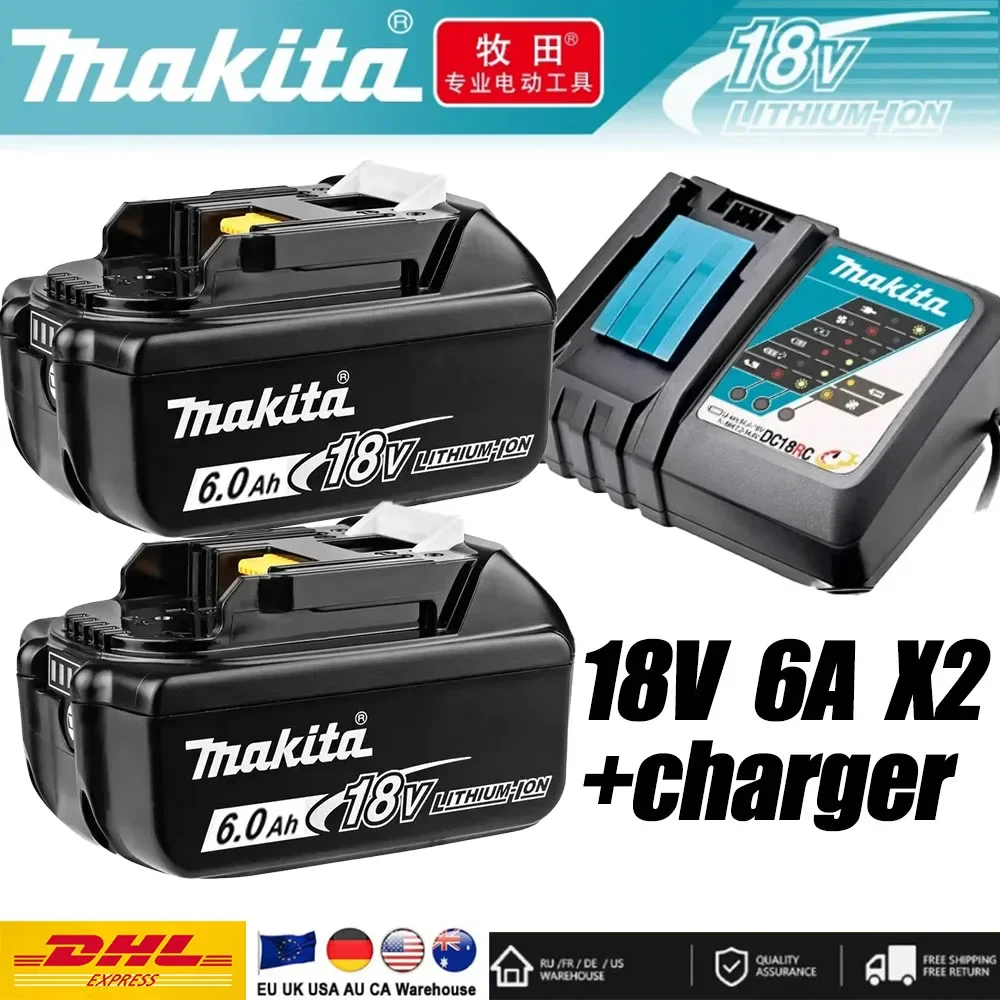 

Brand new 18V 6Ah Makita original genuine battery for MAKITA tool BL1830B BL1850B BL1850 BL1840 BL1860 BL1815 Tool DTW700