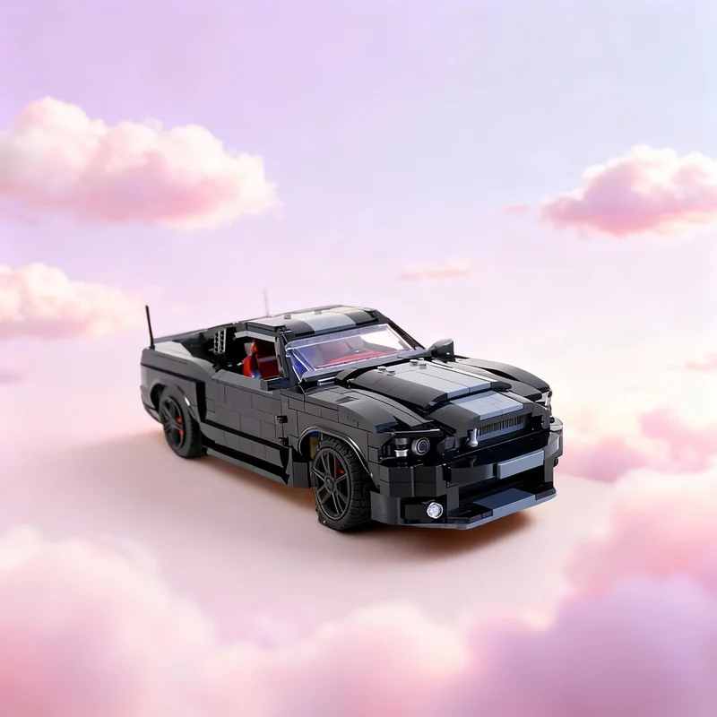 

Набор строительных блоков MOC «Автомобили Shelby», 1265 деталей, архитектурная модель, подарок на Рождество, развивающая игрушка для детей, конструктор DIY