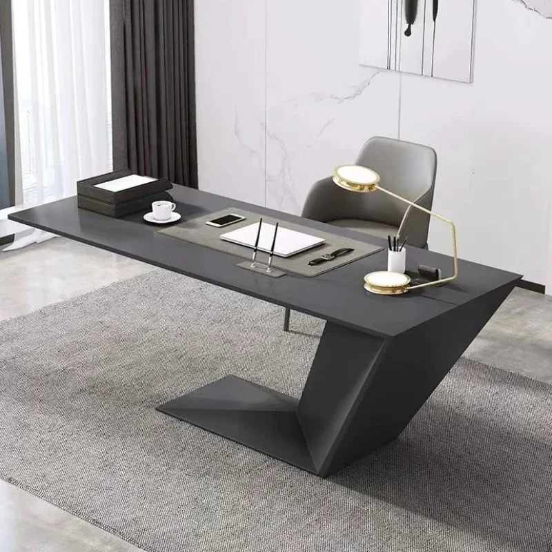 مكتب مكتب جمالي واسع يقف كرسي صغير للكتابة مكاتب الكمبيوتر التنفيذية دراسة طاولة خشبية بيضاء أثاث المراقبة