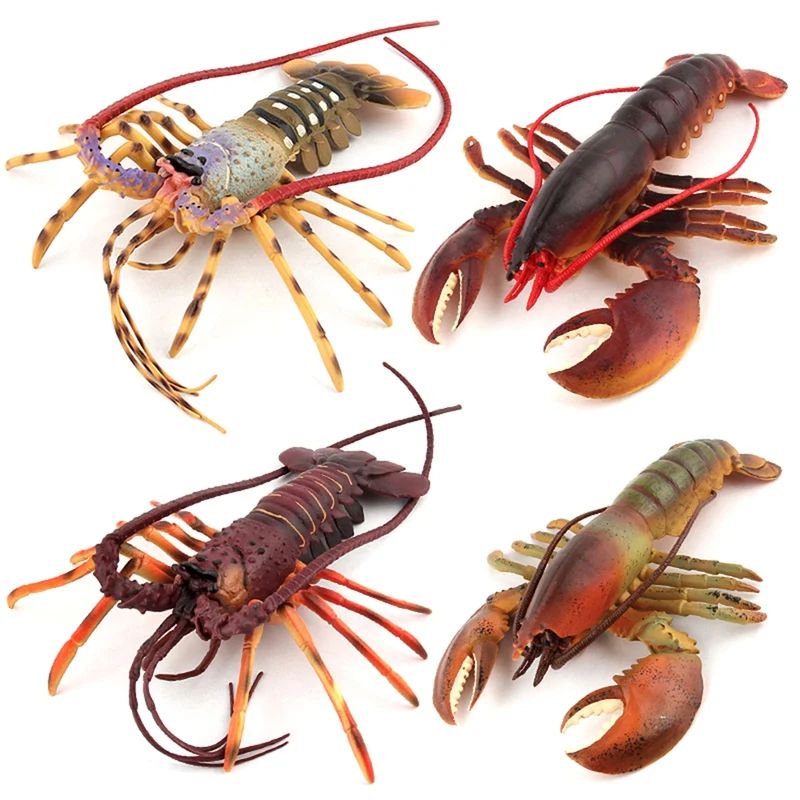 Realistic Marine Simulation Lobsters Model Australian Lobster Boston Lobster Action Figures Toy For Kid Gift