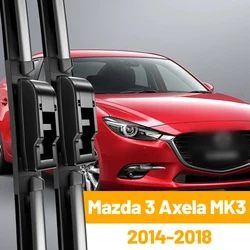 Wiper Front Hybrid Wiper Blades For Mazda 3 Axela BM BN 2014 - 2018 Windshield Windscreen Window Rain Brushes 24