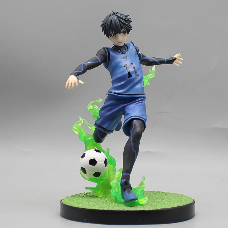 16cm BLUE LOCK Action Figure Forward Isagi Yoichi Figure Anime Play Soccer Nagi Seishiro Figurine Model PVC Collector Statue Toy