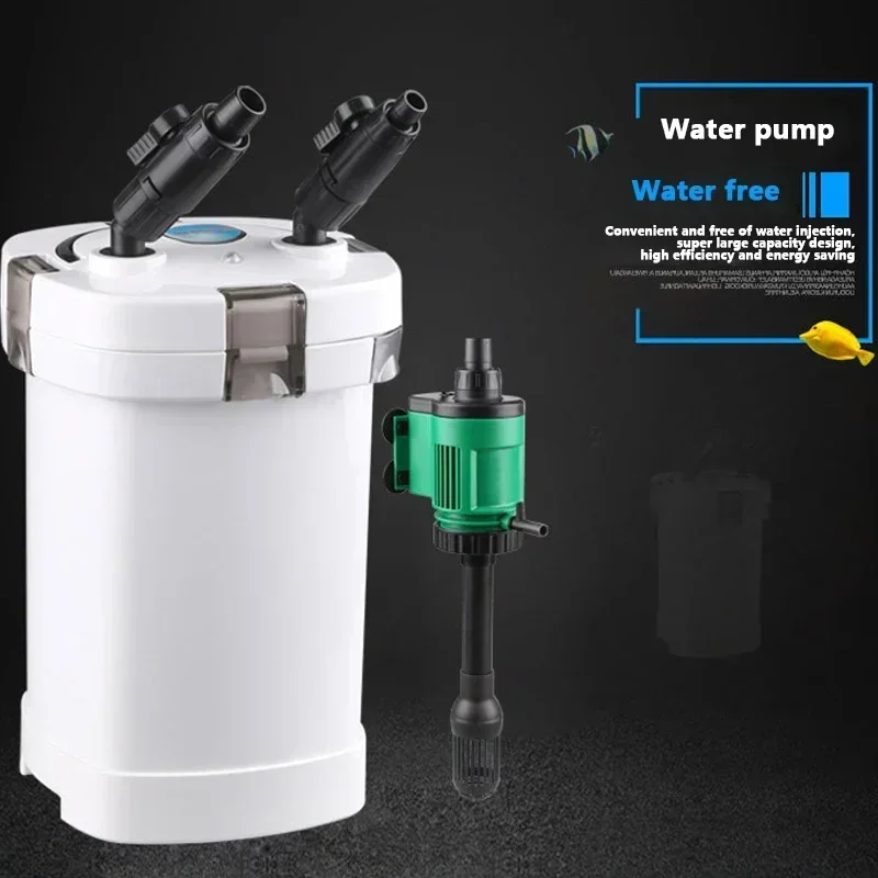 

External Filter of Fish Tank Adjustable Valve Filter Bucket Water Purification Low Suction Pump Aquarium External Filter Bucket