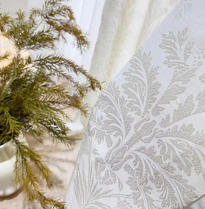 French Iris 3D‑Embossed Light‑Filtering Semi‑Opaque Sheer Curtain Vibe‑Enhancing Sheer for Bedroom Living Room Balcony Window