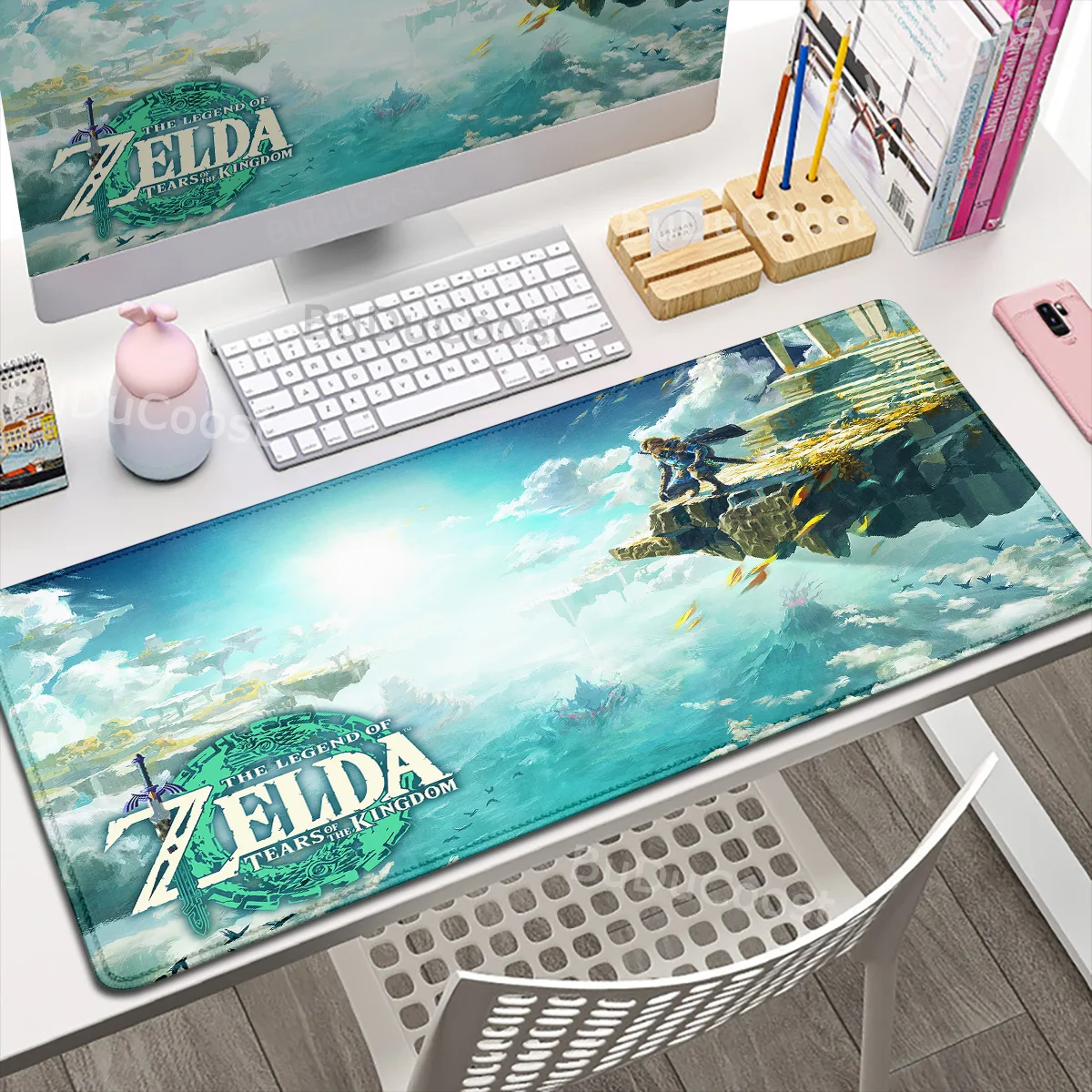 Gaming Mouse Pad Zeldas Of Legends 30x80cm Large Mousepad For PC Gamer Table Decoration Office Accessories Non-slip Deskmat Rugs