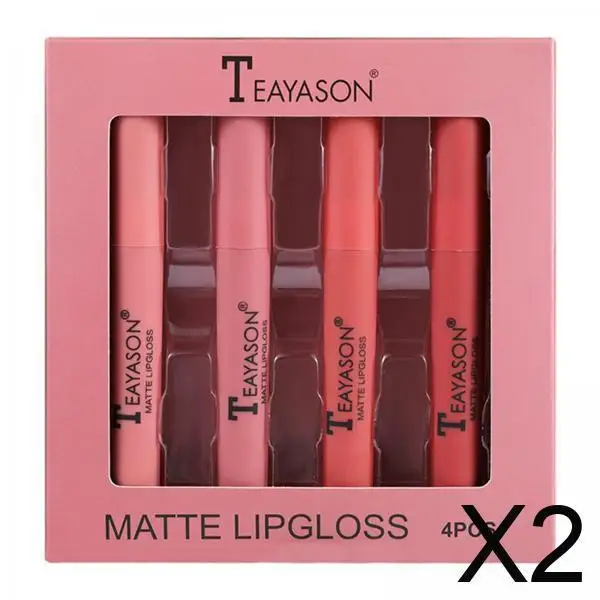 Liquid Lipstick Matte Lip Gloss Lightweight Velvet Tint Waterproof Makeup Gift Set for Women Lips Moisturizing Lasting Color