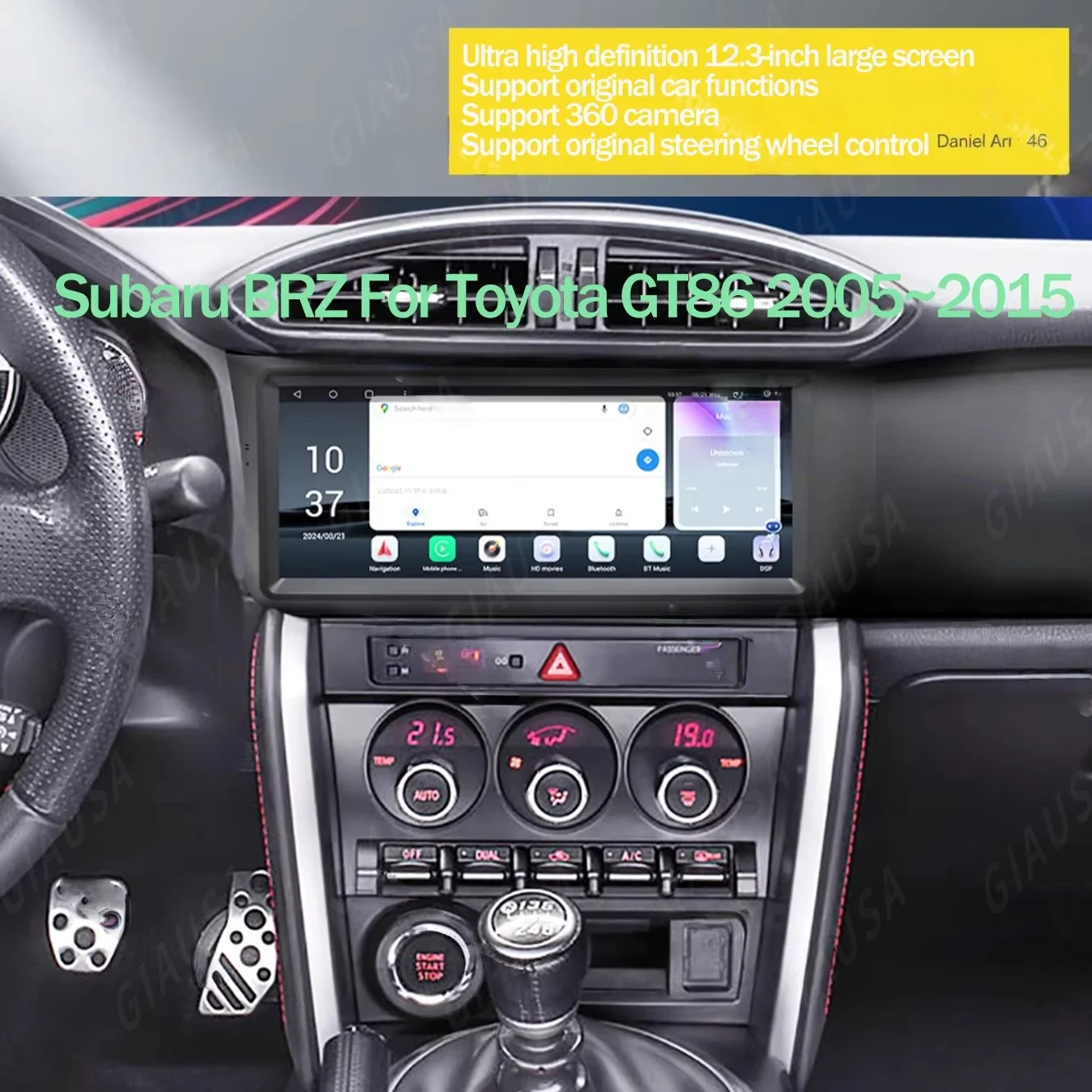 Android Car Radio Stereo For Toyota GT86 / Subaru BRZ 2012-2016 Touch Screen GPS Navi Wireless CarPlay Android Auto multimedia