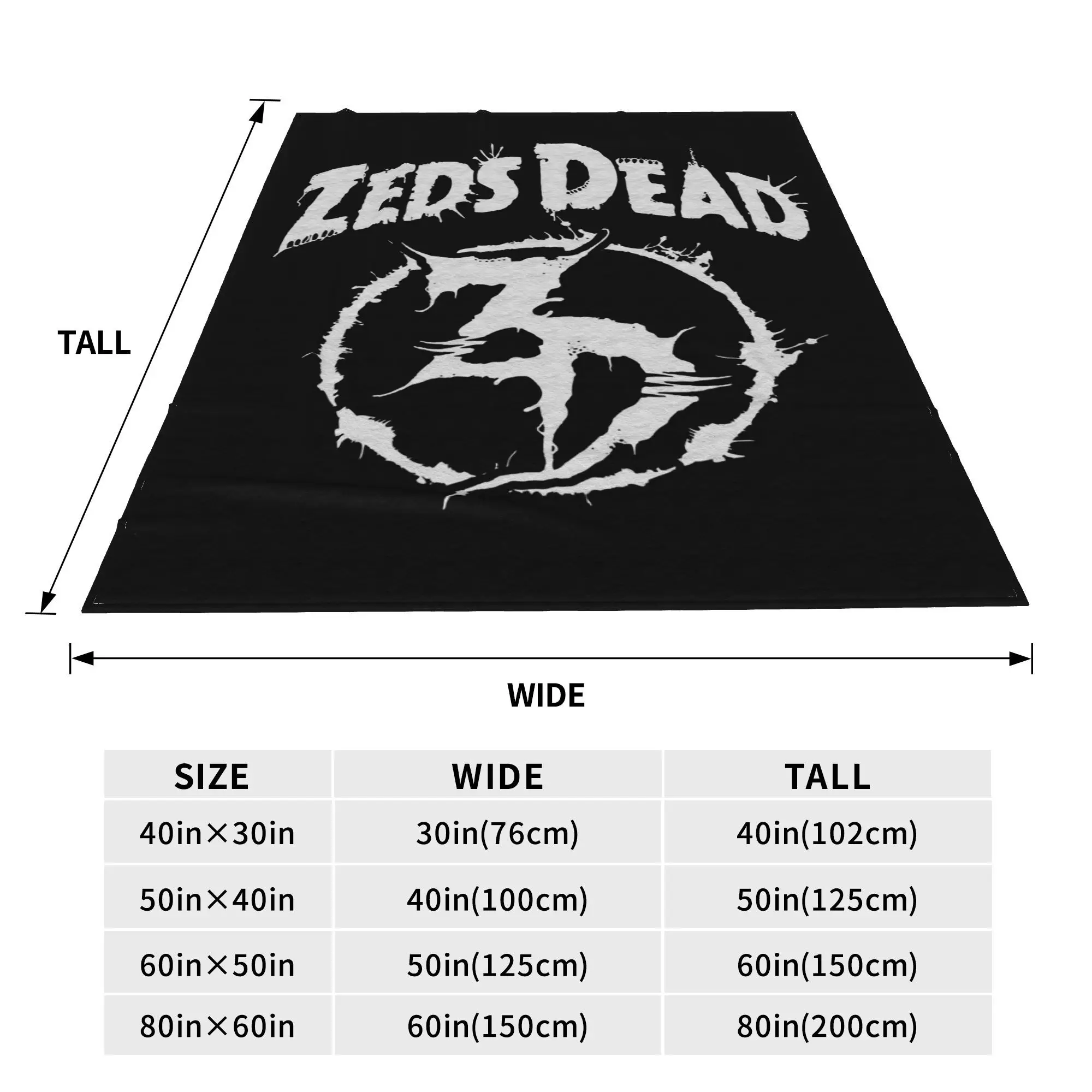 Zeds Dead 1 Blankets Soft Warm Flannel Throw Blanket Plush for Bed Living room Picnic Travel Home Couch