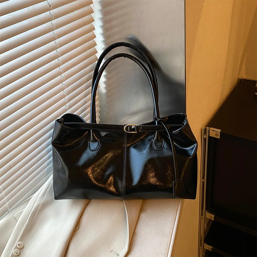 

Сумка-хобо из искусственной кожи, сумка через плечо с напуском, сумка в стиле ретро с верхней ручкой, большая сумка-саквояж для женщин, работы, покупок, путешествий