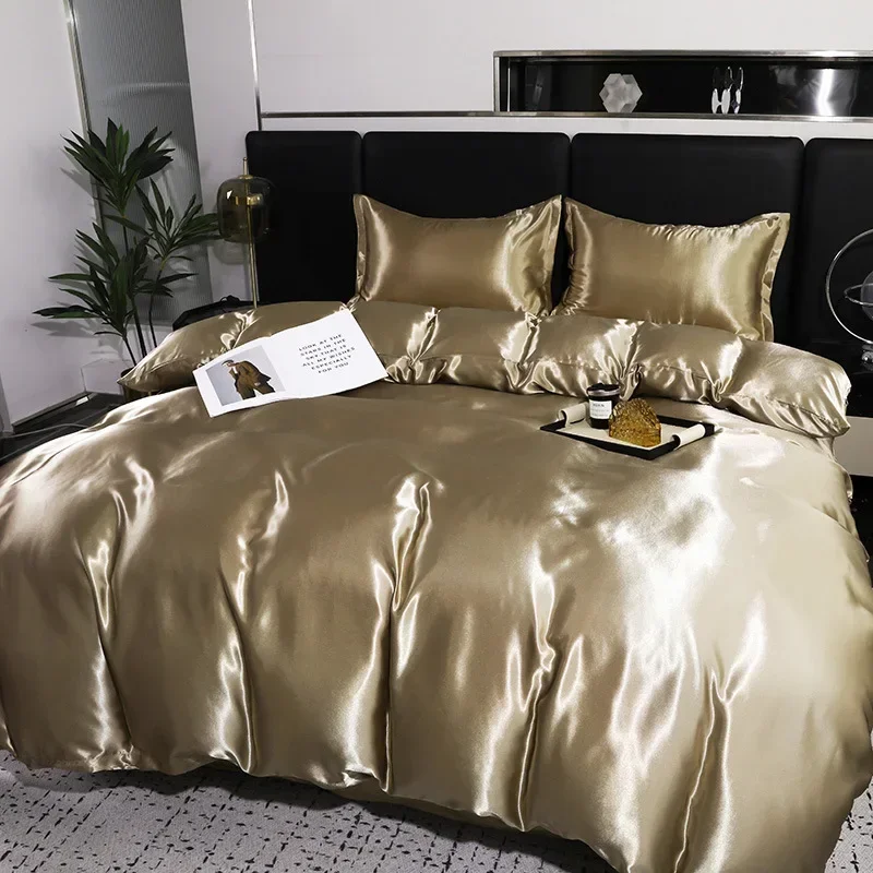 Luxury Bedding Set Duvet Cover with Pillowcase European Style King Queen Size Comfortable Bed Set Bed Covers Linen Sheet