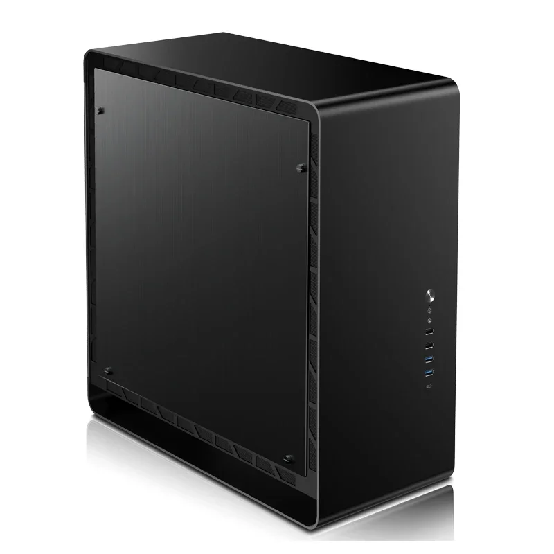 UMX6 Aluminum ATX Full Tower Case, Double-Sided Tempered Glass & Type-C, Supports E-ATX & 360mm AIO