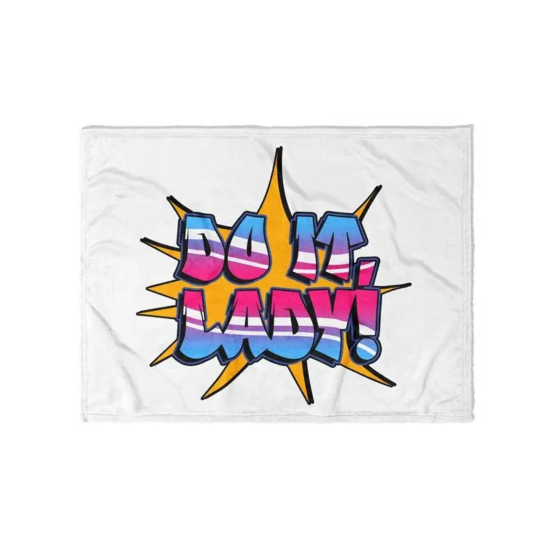 Gaslight Gatekeep Girlboss Do it Lady Chit Überwurfdecke, weiche Fleecedecke für Couch, Schlafzimmer, Wohnzimmer, Reisen