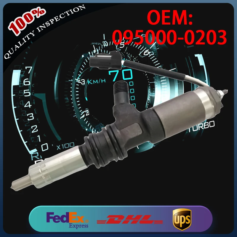 

095000-0203 Common Rail Diesel Fuel Injector High Pressure Fuel Injector Assembly Auto Engine Replacement Spare Parts