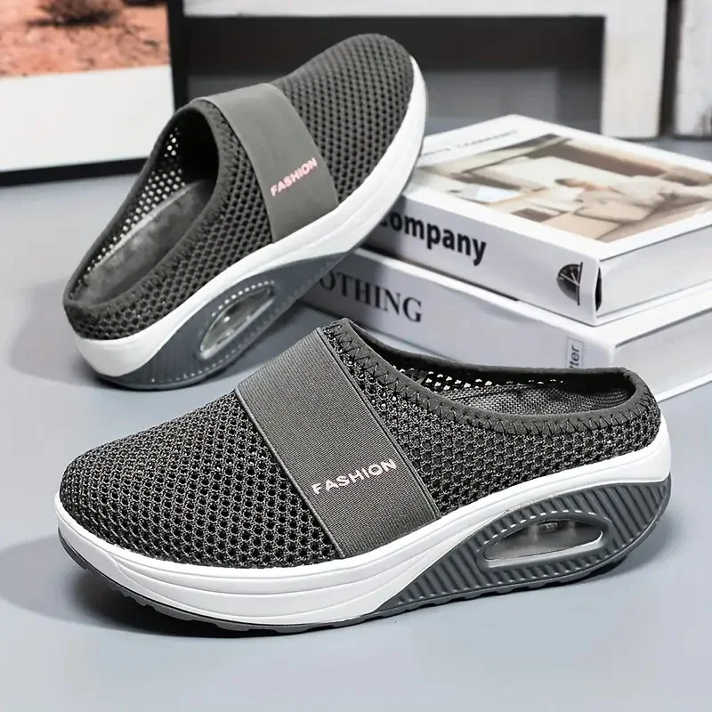 Frauen Turnschuhe Air Kissen Orthopädische Slip-On Plattform Schuhe für Frauen Mesh Leichte Keil Turnschuhe Frauen Zapatos De Mujer