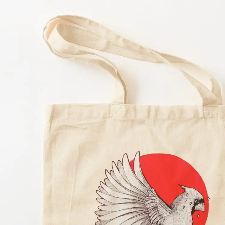 Rote Cardinal-Einkaufstasche