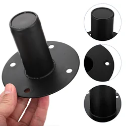 Speaker Iron Bottom Mount Stand Metal Base Bracket Holder Cabinet Pole Ceiling Speakers