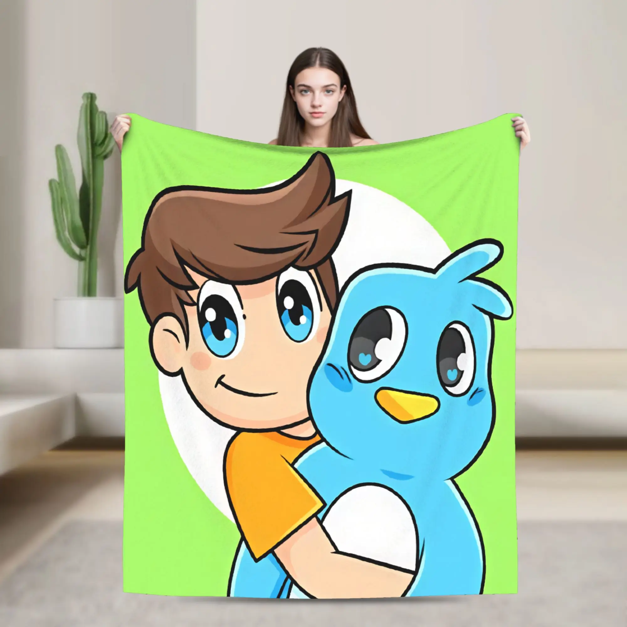 Milo And Chip Blanket  Super Soft Fashion Plush Bedding Throws For Couch Chair Picnic Flannel Bedspread Bed Cover