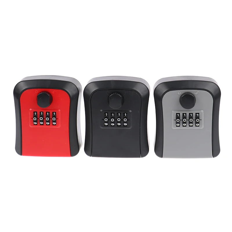 Smart Code Password Key Lock Box Storage Key Wall Mounted Key Safe Box Waterproof Outdoor Keybox 4 Digits Passwords