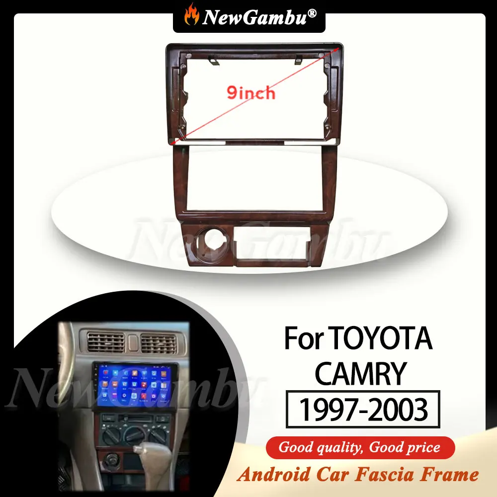 

Новый 9-дюймовый радиоприемник Gambu, подходит для TOYOTA CAMRY 1997-2003, рамка без кабеля, обшивка панели, аудио