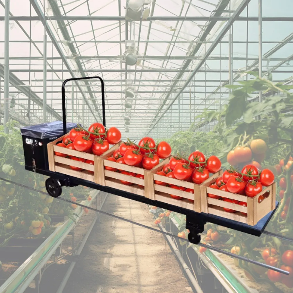 

Electric Transport Tool Greenhouse Pipe Rail Trolley For Agricultural Greenhouses
