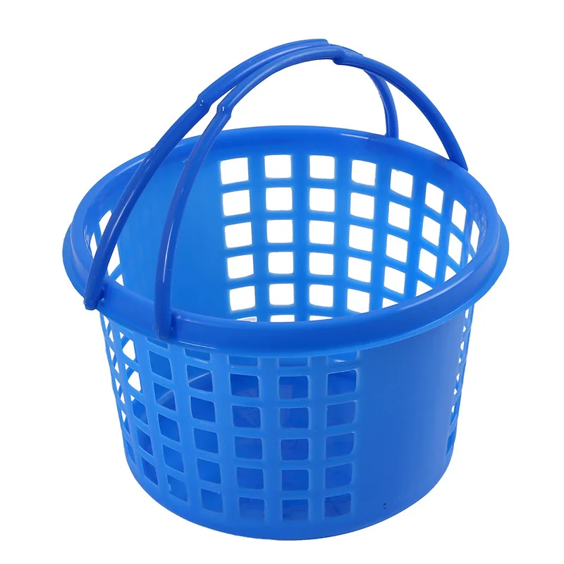 Plastic Easter Basket For Easter Party Egg Hunts Plastic Kids Adult Folding Handle Easter Small Bucket Store Premade Mini Basket