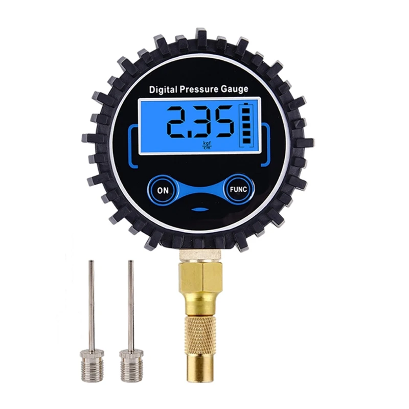 Tire Low Air Pressure Gauge Heavy Duty Accurate Large Glossy Dial Easy to Read for Car Truck Tires Tester Meter Durable