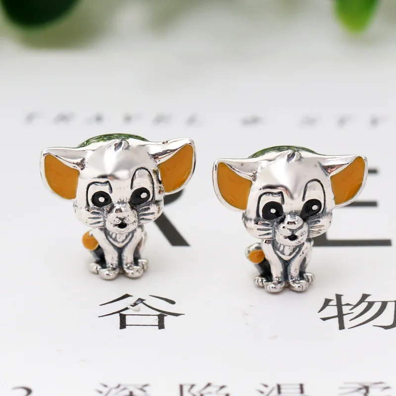 Disney Anime The Lion King Little Simba Beads for Jewelry Making Fit Pandora Charms Bracelet Women Girls Bangles Accessories DIY