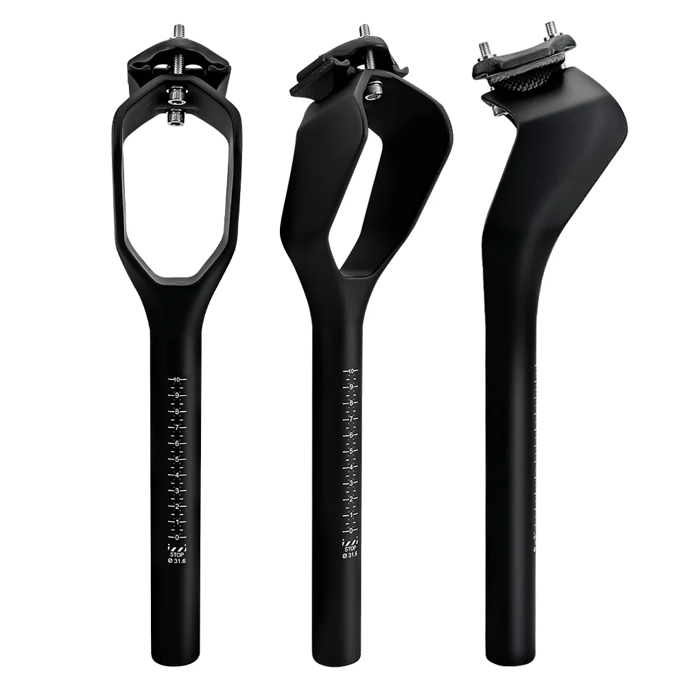 2026 BALUGOE High-Strength MTB Seat Pole Carbon Fiber Highway Seat Tube Hollow Broken Wind Competition Tube Riding Accessories