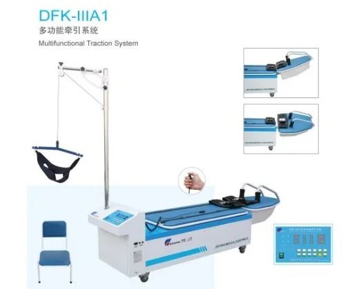 

Lumbar and neck traction machine physiotherapy