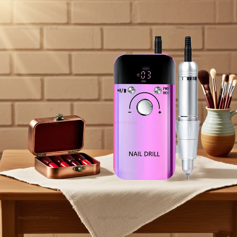 Smerigliatrice per unghie lucidatrice per unghie rimozione e decompressione lucidatura della pelle utensile per unghie potenza di stoccaggio avanti e indietro ad alta velocità