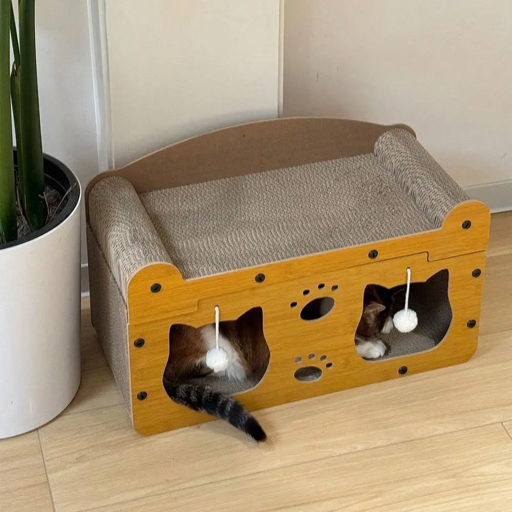

Cat Scratchers Cat Stuff Cat TowerCat Ching Post With Hanging Ball Toy, MultiFunctional Cat House With Sleeping And Activity Are