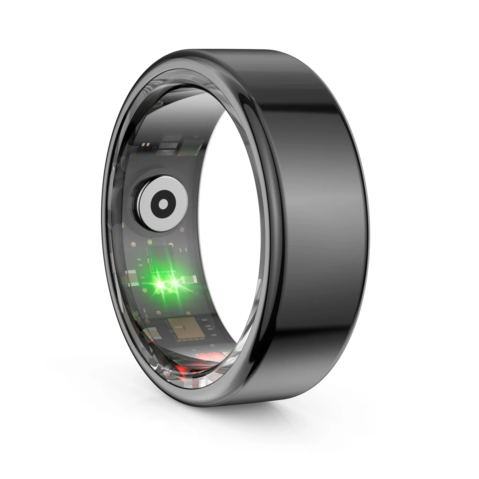 R02 Smart Ring Military Grade Titanium Steel Shell Health Monitoring IP68 & 3ATM Waterproof Multi-sport Modes