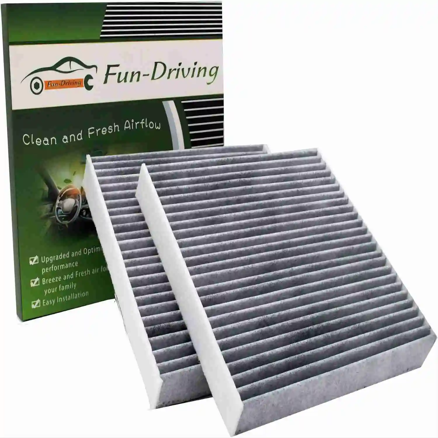 FUN-DRIVING 2 Pack FD157 Cabin Air Filter for AVALON/CAMRY/COROLLA/PRIUS/PRIUS PRIME/RAV4,ES350/RX350/RX350L/RX450H/RX450HL,CX-9