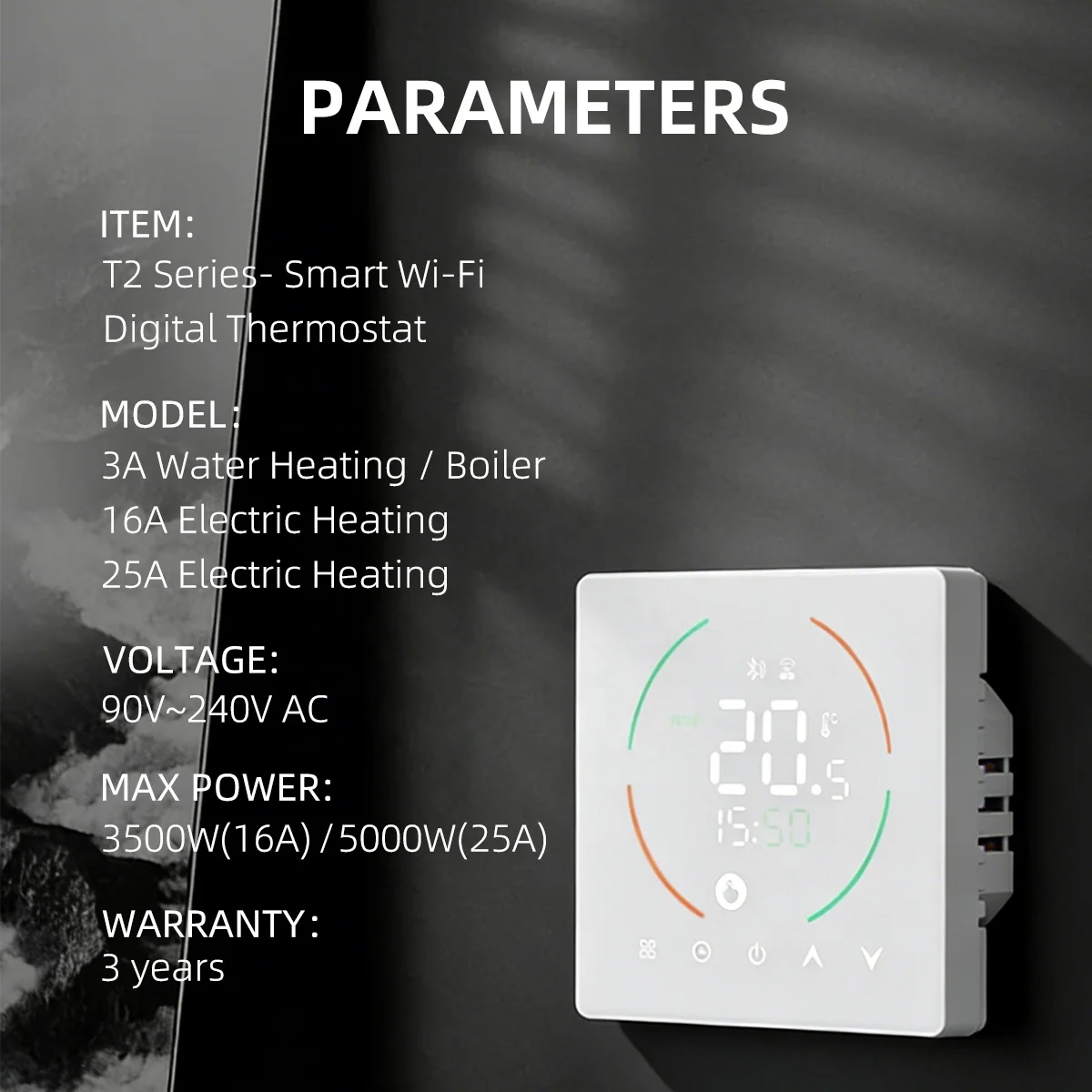 Power Off Memory Design Smart Home Temperature Controller Programmable Smart Thermostat For Electric Floor Heating System