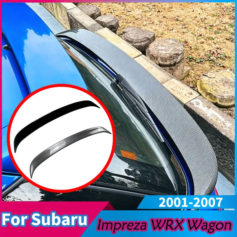 For Subaru Impreza WRX Wagon 2001-2007 Car Spoiler Wing Rear Trunk Spoiler Wing Lip Diffuser Tail Fin Body Kits Auto Accessories